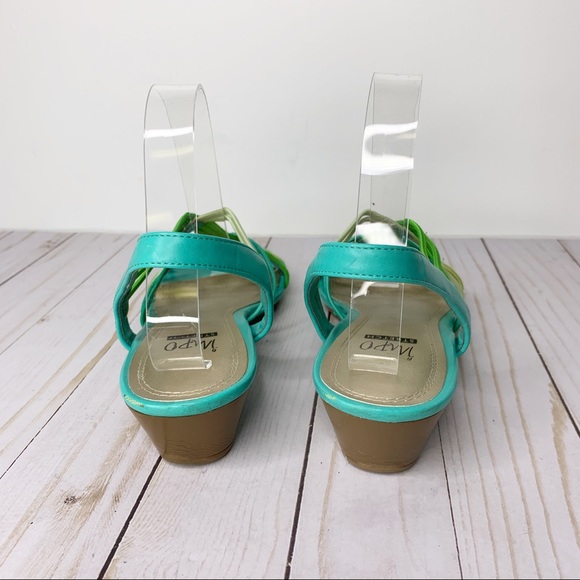 Impo Green and Yellow Strappy Sandals - Picture 3 of 8